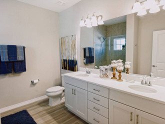 Beautiful double vanity master bathroom