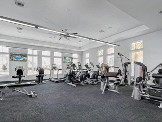 A variety of cardio, free weights and workout machines to use 24/7