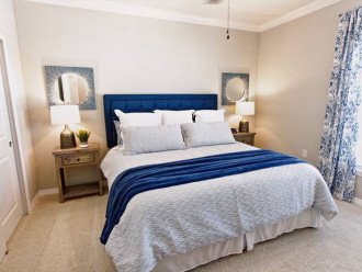 Retire in the tranquility of the master bedroom