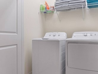 Ran out of clean clothes? We got you! These washers are available to use.