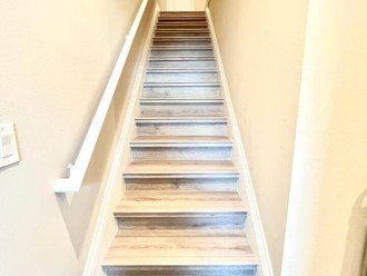 Furnished stairs that lead you to the living spaces and bedrooms