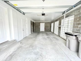 Covered garage space that can fit 2 vehicles