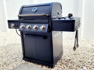 A high end BBQ waiting for your group's grill master.