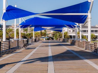 The Atlantic Pier was recently remodeled, includes a bunch of delicious restaurants and is located 6 blocks north of Paradise Shores, an easy 15 minute walk along the beach.