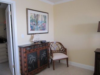 Sitting area in master bedroom