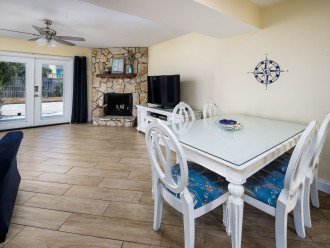 Enjoy a meal together on the large dining room table