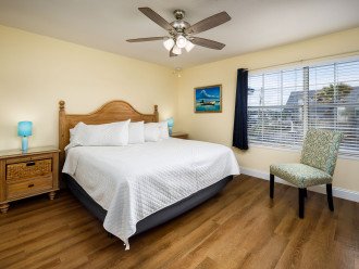 Enjoy the king bed in the master bedroom