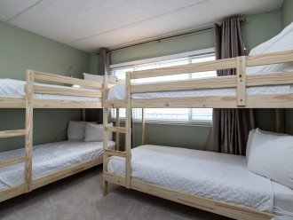 2nd Bedroom features 2 sets of Twin Bunks