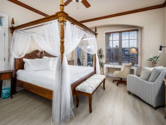 Relax in the master bedroom