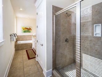 On-suite master bathroom with standup shower