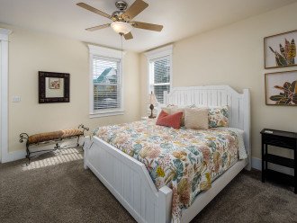 Second level Master bedroom with king bed