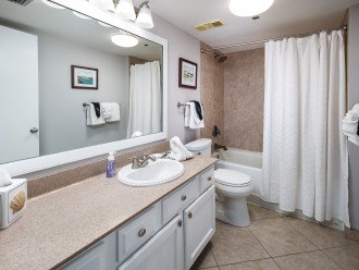 Master bathroom with a ton of counterspace