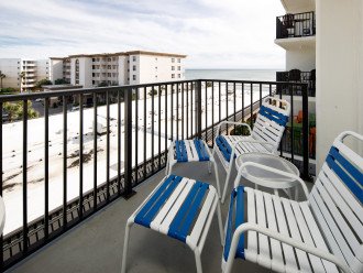 Enjoy your morning coffee with your feet up on the private balcony!