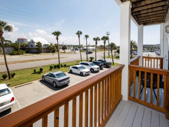 Great views of Okaloosa Island from the private balcony