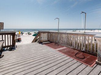 The showers on the boardwalk are perfect if you don't want to take the sand with you!