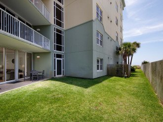 Take a short walk around the building to get to the pool or the beach!