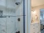 Master bathroom with tub & shower