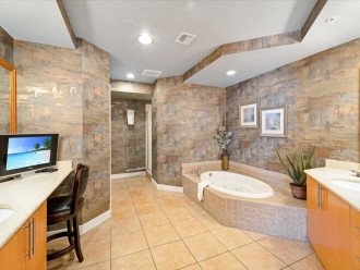 Master Bath with jetted tub & separate shower & water closet