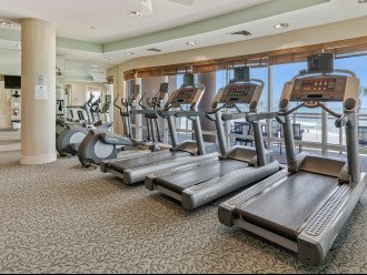 Fitness Center Cardio Deck with Ocean View