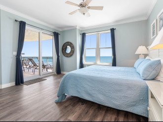 Second Master is also ocean front with balcony access & king bed