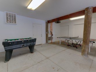 Ping Pong in large 3 car garage