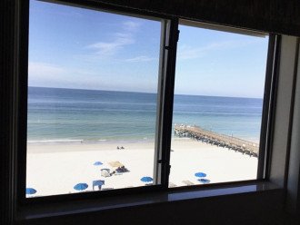 Another glorious picture of our soft, sandy beach, from the master bedroom!!!