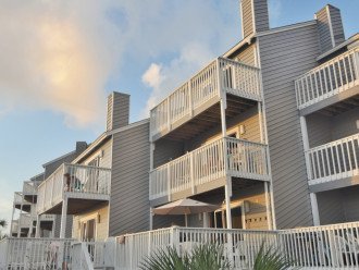 Our home is center and steps away from the boardwalk to the beach.