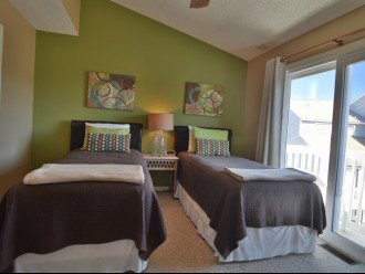 2 twin size beds with private full bath