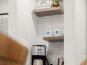 The coffee and tea station