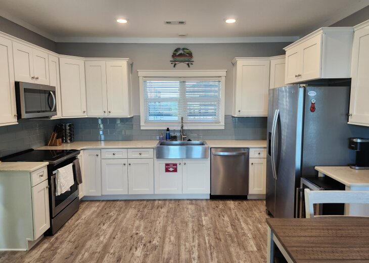 Fully equipped kitchen makes extended stays feel like home