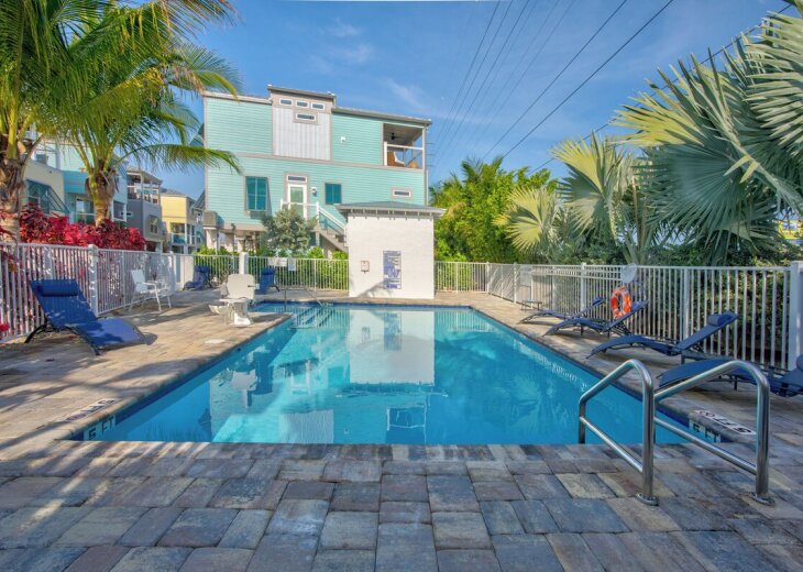 Relax and recharge in the heated community pool