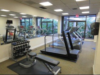Get a Great workout in while you are there in the 1st floor T3 Workout room!
