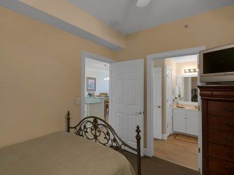Guest bedroom has an adjoining, semi-private bathroom!