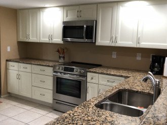 New stainless steel and granite kitchen