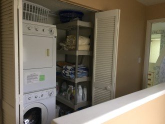 Upstairs laundry closet