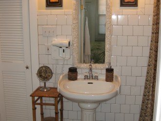 En Suite Master Bath with Shell Mirror