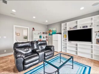1st Floor Media Room w/ 2nd Fridge (can be closed off to make 2nd primary bedrm)