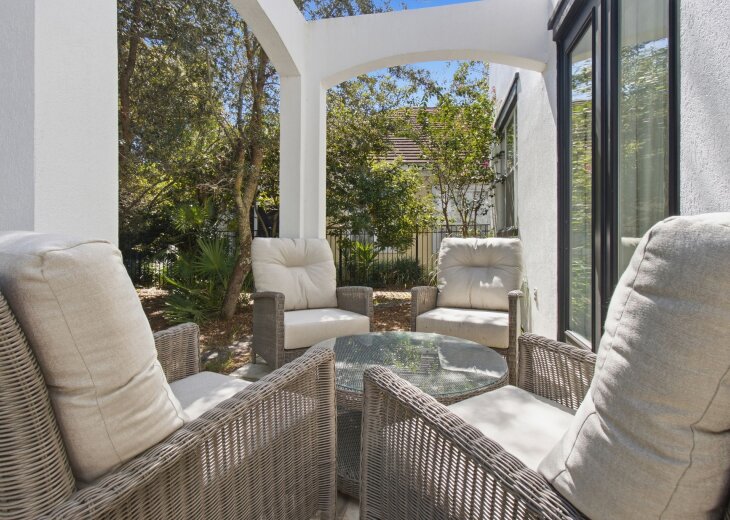 Comfortable patio seating