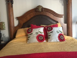 Brand new mattress in master bedroom