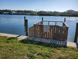 Private Fishing Dock boasts two boat slips for WCV Guests