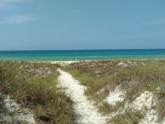 Walking trail to the beach