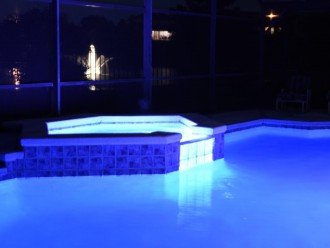 Pool SPA at night