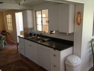 View of kitchen from the dining room side