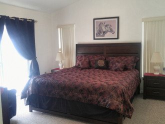 Master Bedroom with King sized Bed