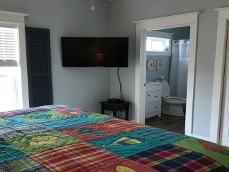 Regatta King size bedroom with private bathroom, smart tv
