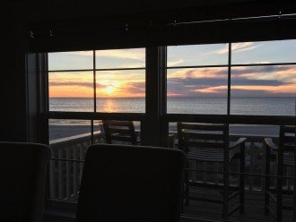 Sunset from dining area
