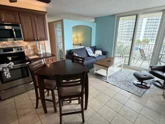 Charming, Updated 1 Bd Beach Condo just steps from the pool & 7 miles of Beach