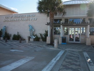 Entrance to Ocean front Cafe for Fishing Pier