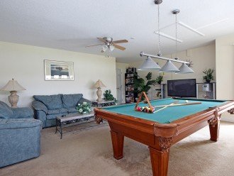 Games room and pool table