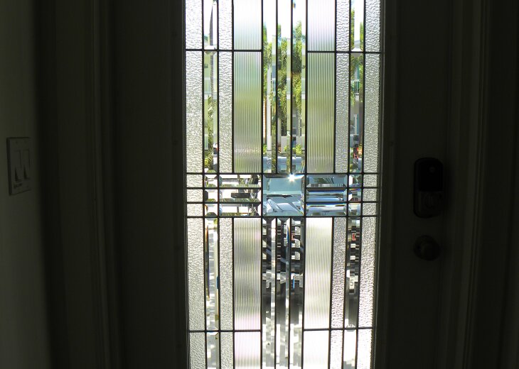 Leaded Glass Front Door